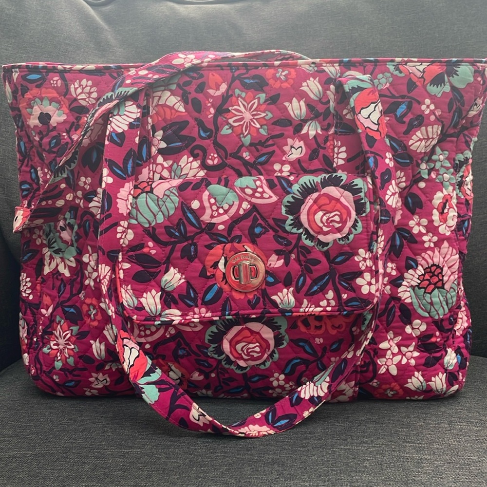 Pink tote bag